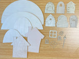 Fairy House Kits (set of 6, 18 pcs)