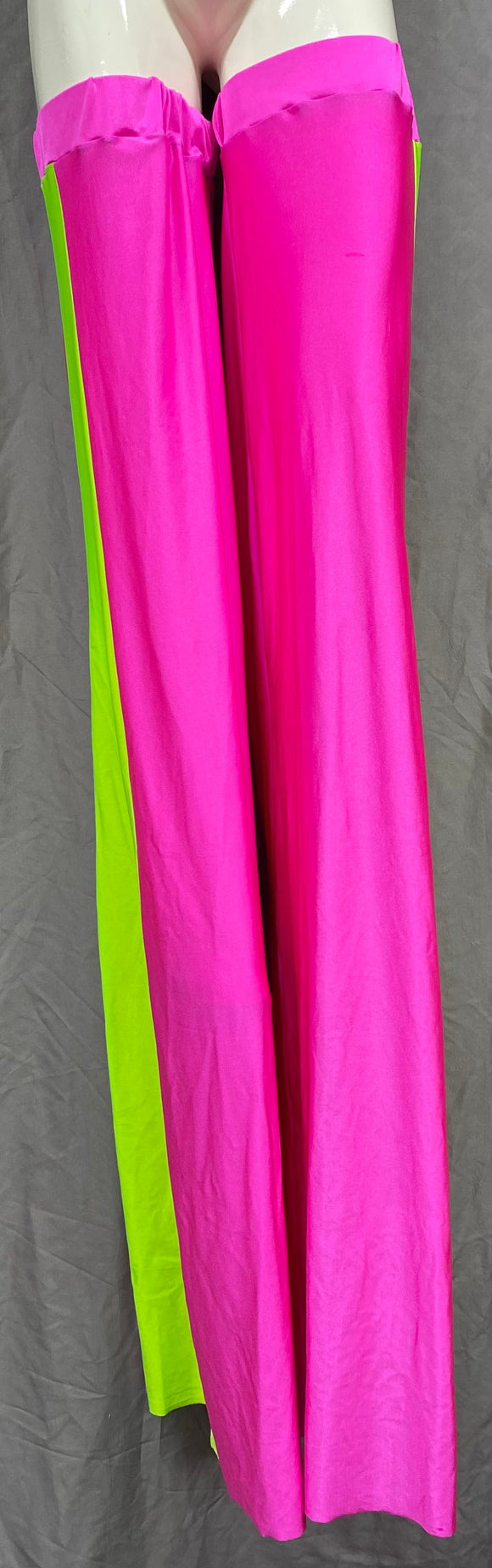 Stilt Covers - Neon Pink with Green 56.5