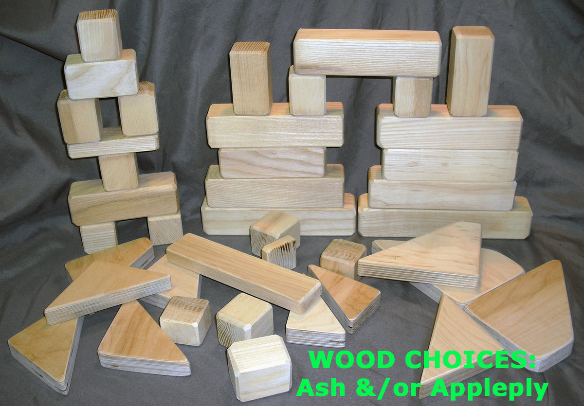 20 Piece Unfinished Chunky Wooden Block Set 3 in X 3 in Ready to Paint for Wood  Crafts 
