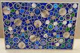 Bamboo Resin Wall Art - Green Blue