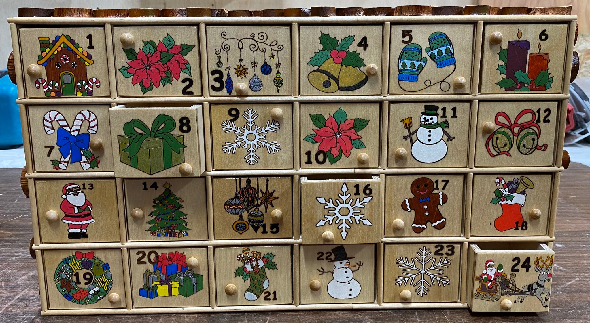 Advent Calendar Box of Drawers – PegStilts.com - Peg Stilts