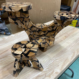 Plant Stand Set Black Resin Appleply