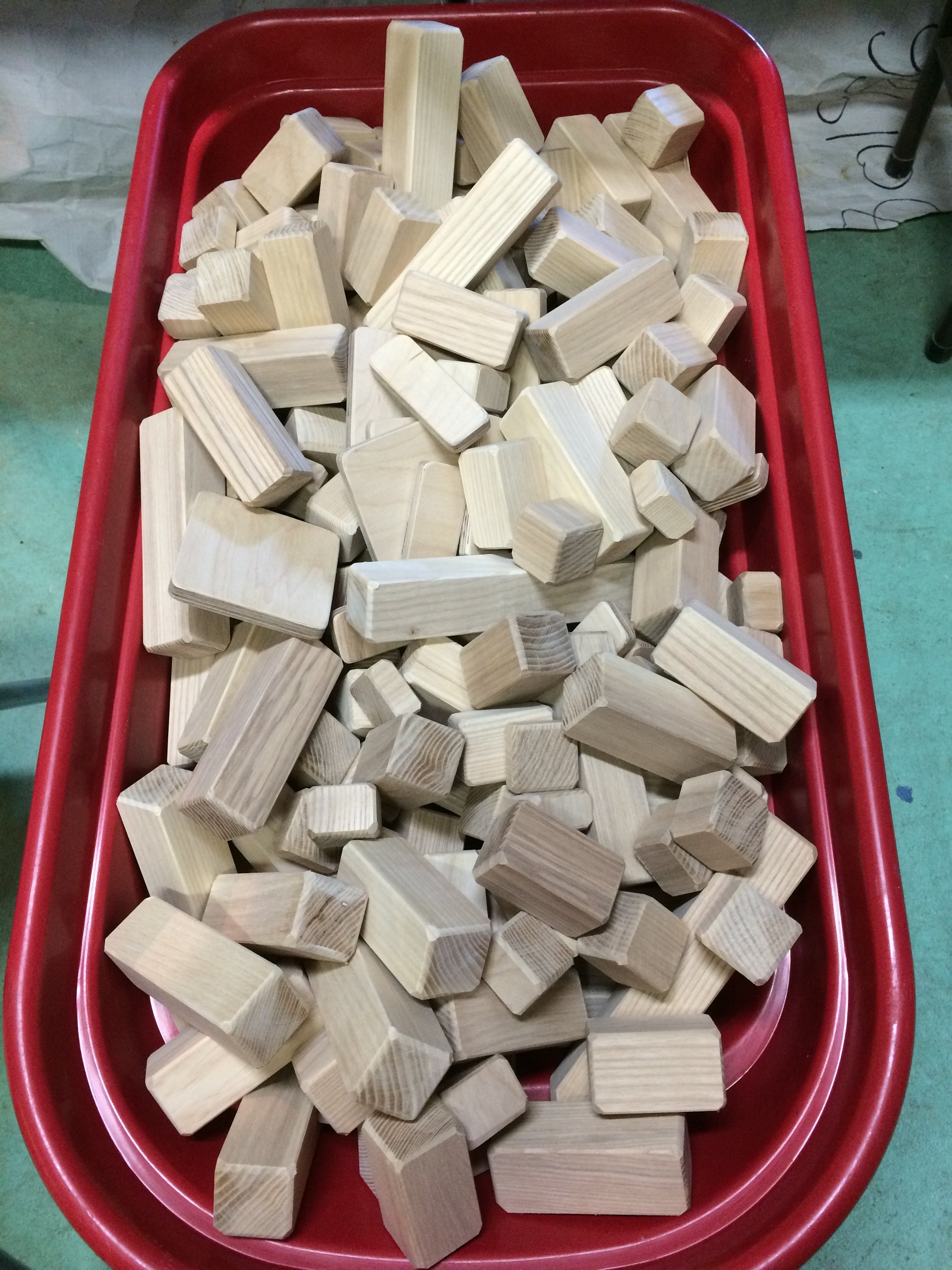 UnPainted Wood Blocks (100 block set) – PegStilts.com - Peg Stilts