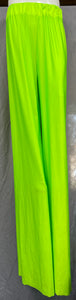 Stilt Pants - Neon Green 67.5" length