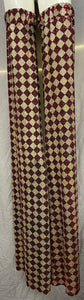 Stilt Covers - Red and Gold Checker 46.5" length