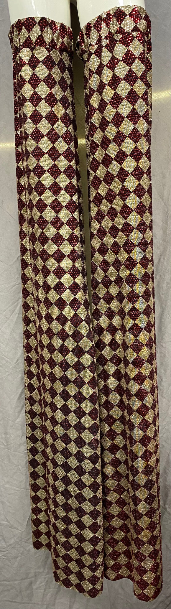 Stilt Covers - Red and Gold Checkers 58