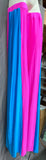 Stilt Covers - Neon Pink with Blue 63" length