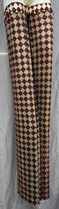 Stilt Covers - Red and Gold Checker 57" length