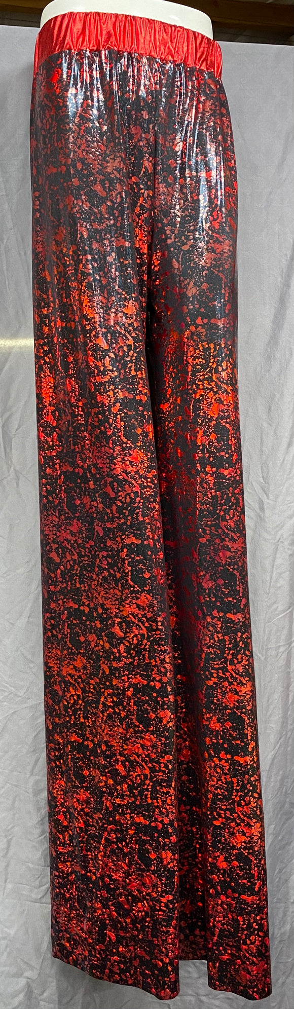 Stilt Pants - Black with Red Splatter 67