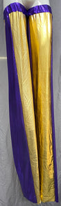 Stilt Covers - Gold with Purple 56.5" length