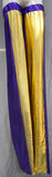 Stilt Covers - Gold with Purple 56.5" length