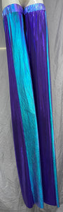 Stilt Covers - Shiny Purple Iridescent Blue Purple 65.5" length