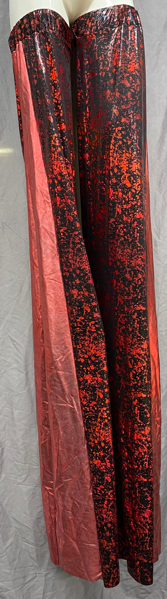 Stilt Covers - Black with Red Splatter 63.5