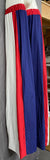 Stilt Covers - Red Navy White 57" length