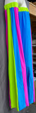 Stilt Covers - Neon Pink Blue Green 59" length