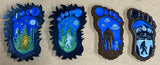 Sasquatch Bigfoot Resin Coasters Sets