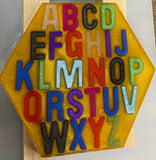 ABC Letter Panel Resin Art