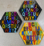 ABC Letter Panel Resin Art
