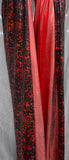 Stilt Covers - Metallic Red with Red Splatter on Black  62" length - 17-20" cuff
