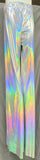 Stilt Pants - Pearlescent Silver 66" length - 34-40" waist