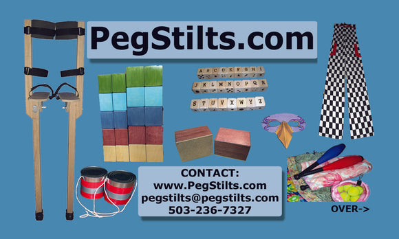 ABCs and Shape Matching Wood Blocks –  - Peg Stilts, Puppets,  and Art