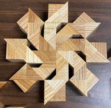 Zero Waste Product - Wood block art