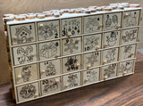 Advent Calendar with 24 drawers + bonus option for year round use