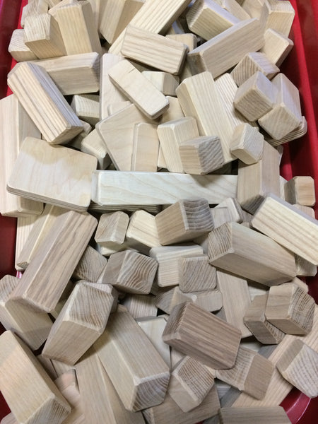 UnPainted Wood Blocks (10 block set) –  - Peg Stilts, Puppets,  and Art